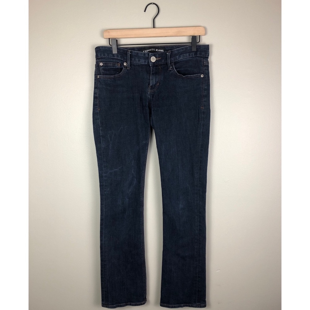 Express Stella Barely Boot Denim Jeans Size 8